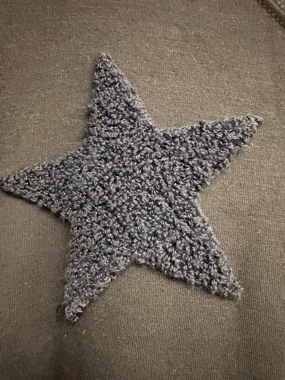Workshop Republic Clothing Navy Blue Star Applique Sweatshirt - Picture 3 of 5